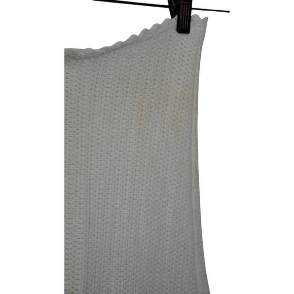 Adam Lippes Cream Midi Crochet Skirt - Off-White Cotton Knit Skirt Sz M - Picture 4 of 7